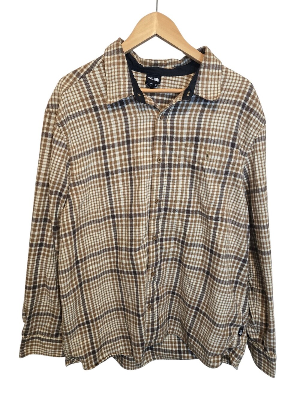 The North Face Brown Plaid Button-Up Shirt